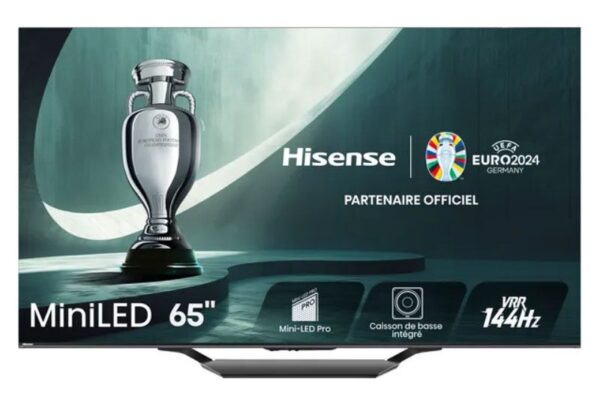 ტელევიზორი 165სმ Hisense 65U7NQ სმარტი 144hz Mini LED 4K Ultra HD