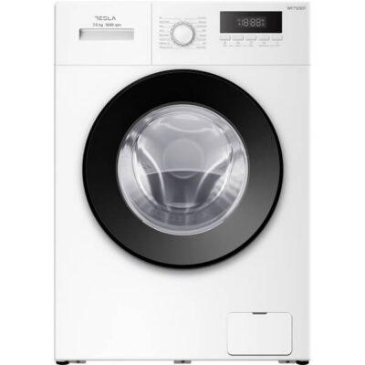 სარეცხი მანქანა 7კგ Tesla WF71230T  თეთრი, ინვენტორული, ორთქლით რეცხვა