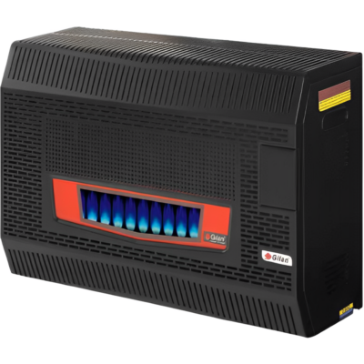გაზის გამათბობელი 80მ² GILAN GDS-311-C BLACK Glass