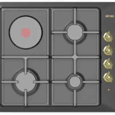 ჩას. ზედაპირი Alneo 6089 ANTRASITE შავი/ემალი, 4 კამფორა