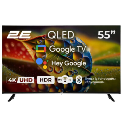 ტელევიზორი 140სმ MEGA 2E 2E55A77Q სმარტი QLED ანდროიდი 4K