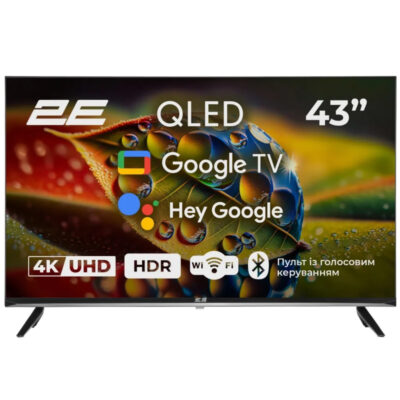 ტელევიზორი 109სმ MEGA 2E 2E43A77Q სმარტი QLED ანდროიდი 4K