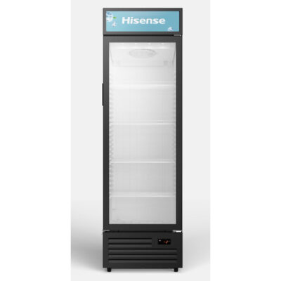 ვიტრინა მაცივარი 200სმ Hisense FL-50FC შავი, მშრალი ყინვა, მინის კარი